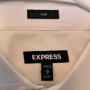 Express slim formal shirt best for tuxedos and suits, never used.